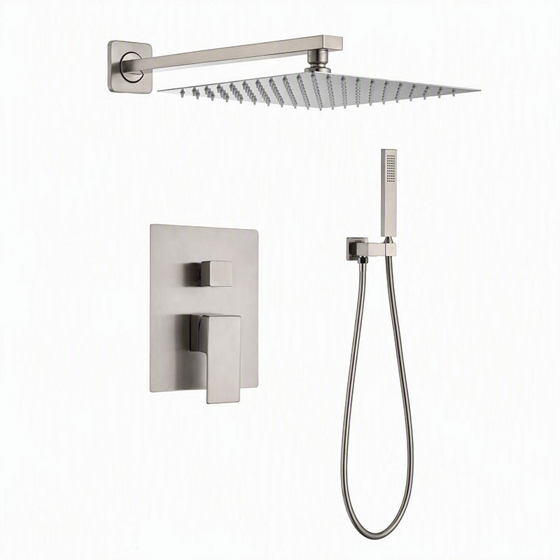 Comment un ensemble de douche encastré en nickel brossé peut-il transformer une salle de bain moderne