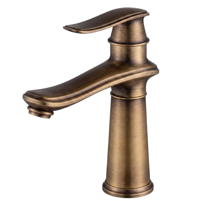 Robinet de lavabo en laiton antique